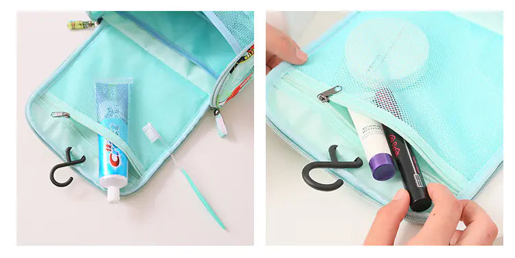 Large Capacity Waterproof Makeup Bag with Print