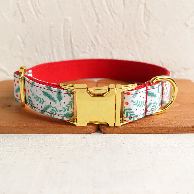 Christmas Themed Dog Collar - Bite Resistant & Practical