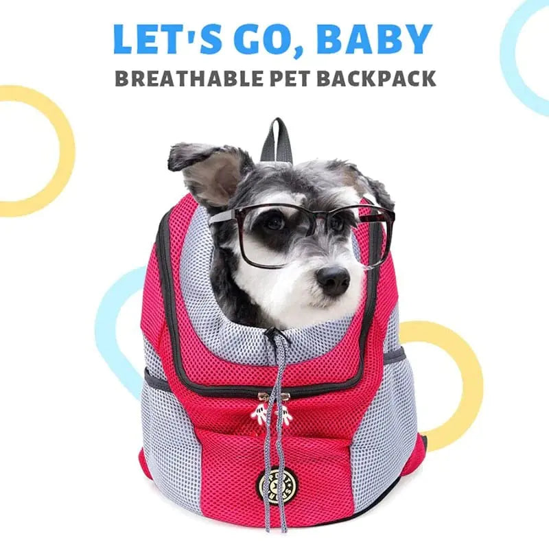 Breathable Mesh Pet Backpack for Dogs and Cats