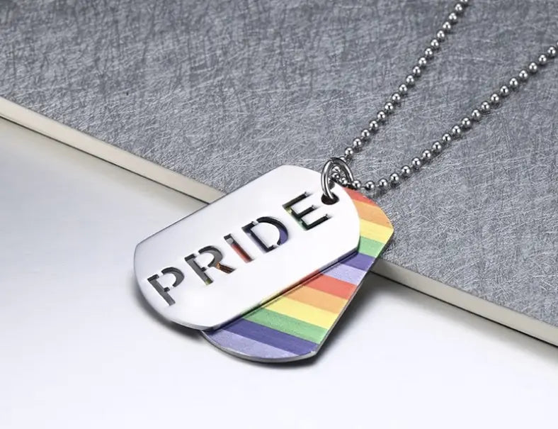 Pride Rainbow Pendant Necklace for LGBTQ+ Jewelry