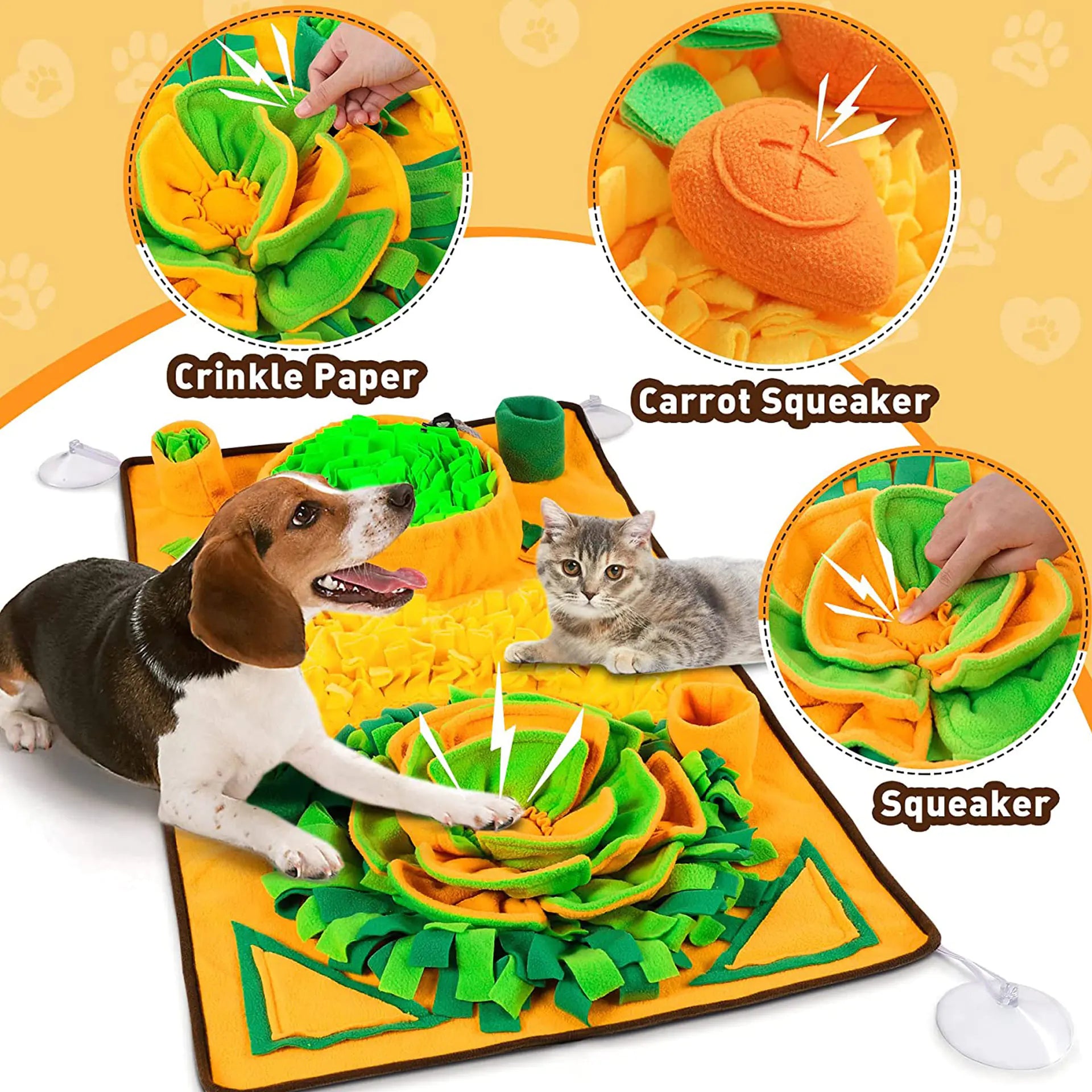 Pet Snuffle Mat for Dogs and Cats Interactive Toy