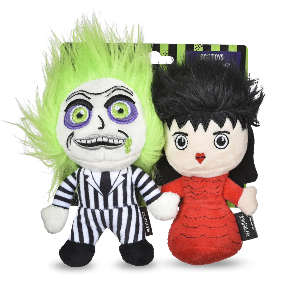 Beetlejuice Plush Figure Dog Toy - Small Dog Toy Beetlejuice Merchandise - Beetlejuice Cartoon Squeaky Dog Toy Dog Chew Toy Horror Movies Halloween Dog Toys 6 Inch