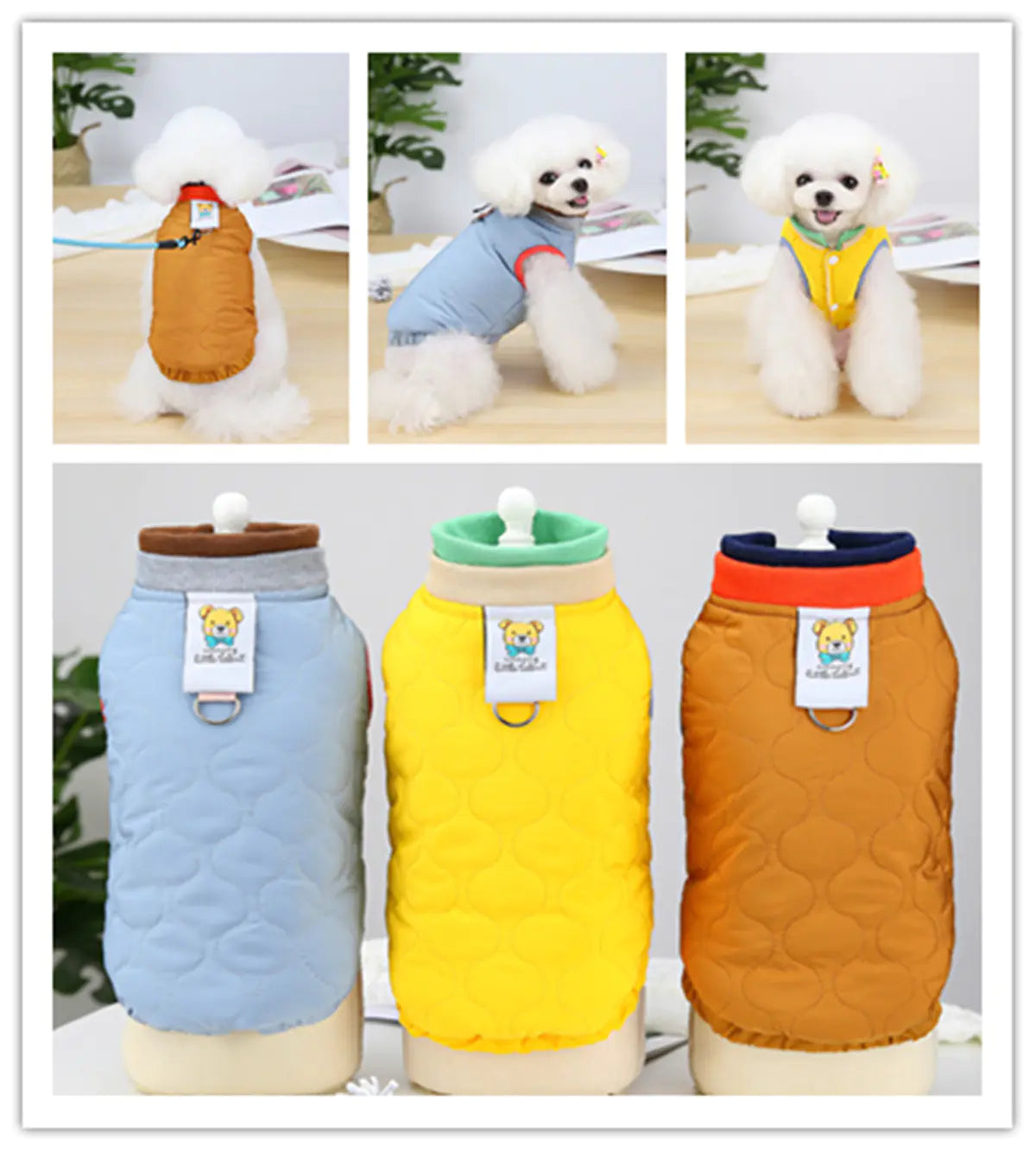 Puppy Velvet Vest for Autumn and Winter Dog Clothing