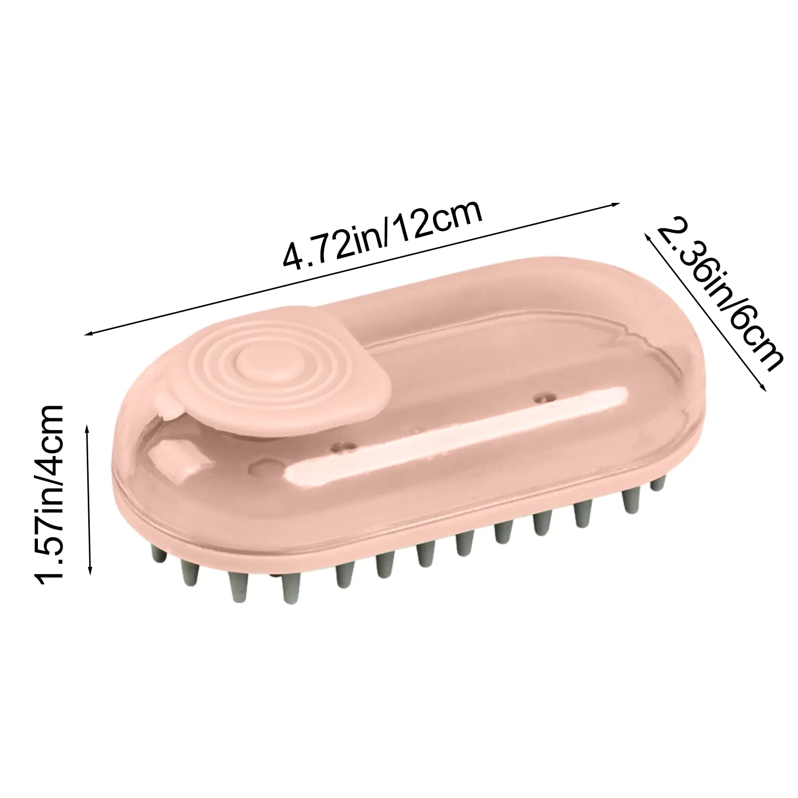 Silicone Bath Brush for Dogs with Shampoo Dispenser