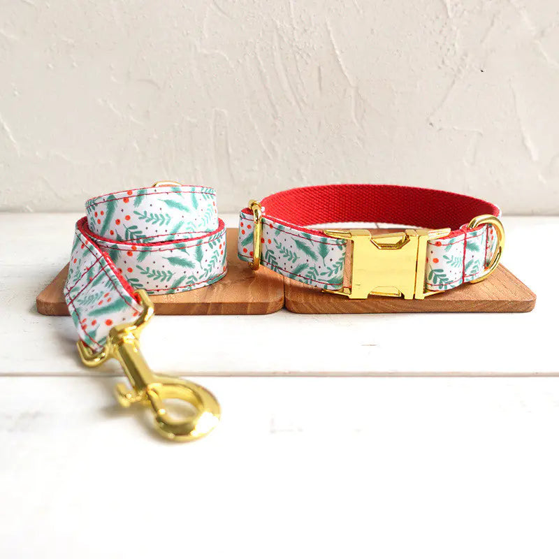 Christmas Themed Dog Collar - Bite Resistant & Practical