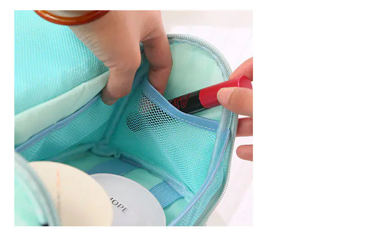 Large Capacity Waterproof Makeup Bag with Print